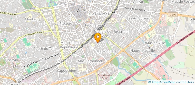 localisation de l'entreprise SAS MONSIEUR MATHIEU BRESSON  NIMES