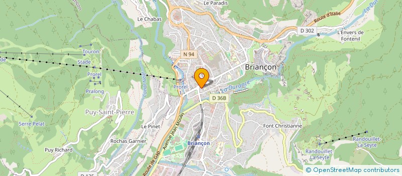localisation de l'entreprise SAS MONT-BRISON 2015  BRIANCON