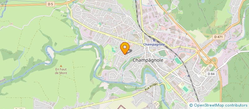 localisation de l'entreprise SAS MONT JOLY à CHAMPAGNOLE
