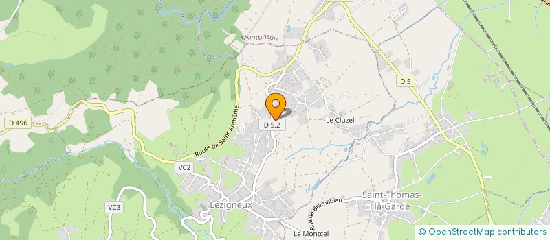 localisation de l'entreprise SAS MONTAGNE à CHAMPDIEU