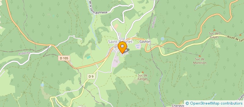 localisation de l'entreprise SAS MONTAGNO  SAINT-BONNET-LE-FROID