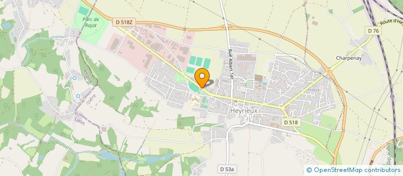 localisation de l'entreprise SAS MONTEBELLO ALANN  HEYRIEUX