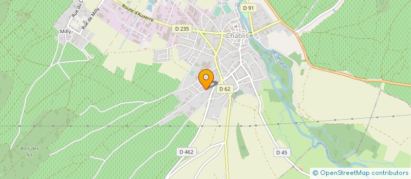 localisation de l'entreprise SAS MOREAU-NAUDET à CHABLIS