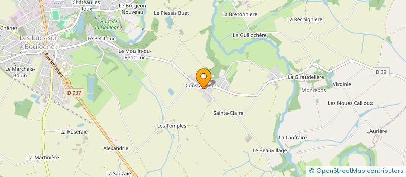 localisation de l'entreprise SAS MORISSET à LES LUCS-SUR-BOULOGNE