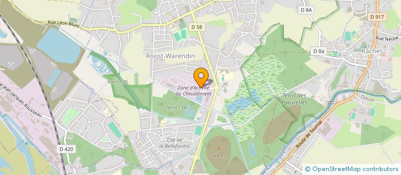 localisation de l'entreprise SAS MORTELETTE à ROOST-WARENDIN