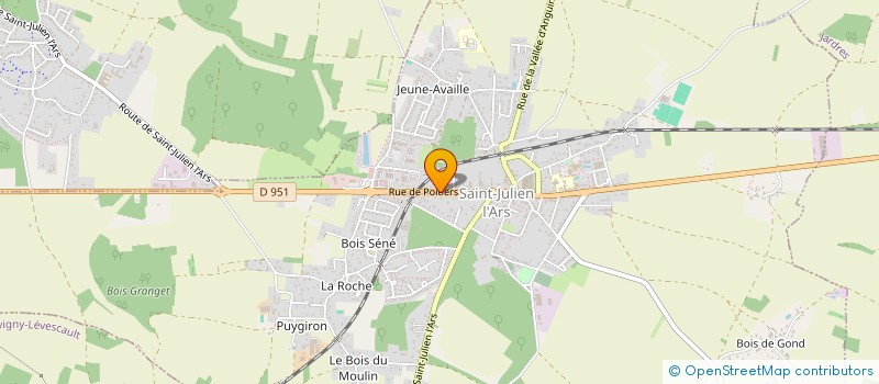 localisation de l'entreprise SAS MOTEUR... ACTION !  SAINT-JULIEN-L'ARS