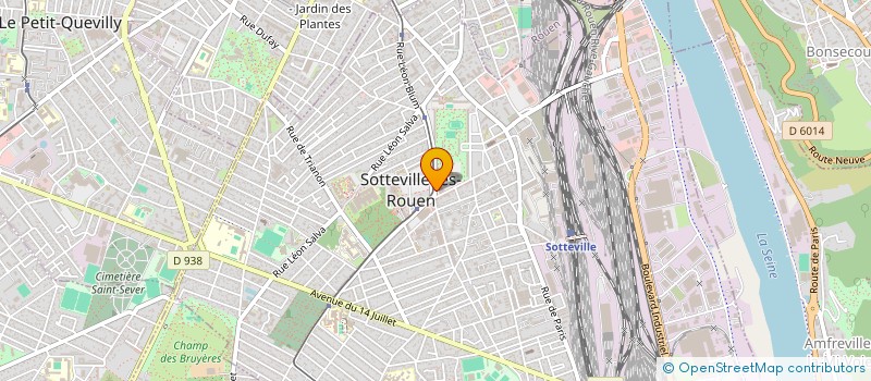 localisation de l'entreprise SAS MOTTON BOUCHERIE GARIBALDI  SOTTEVILLE-LES-ROUEN