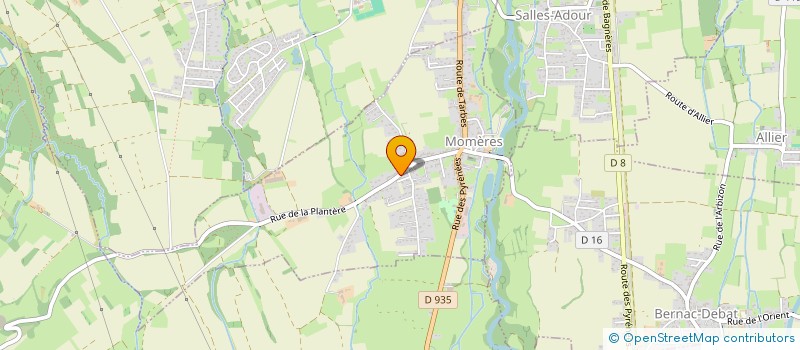 localisation de l'entreprise SAS MOULIE  MOMERES