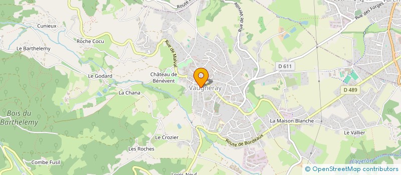 localisation de l'entreprise SAS MOURIER  VAUGNERAY