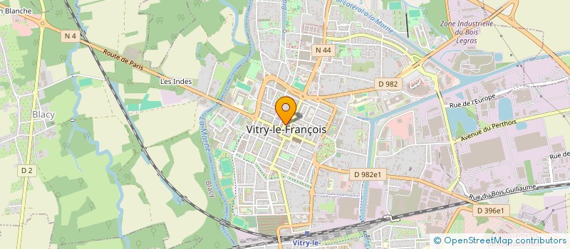 localisation de l'entreprise SAS MOUSSU à VITRY-LE-FRANCOIS