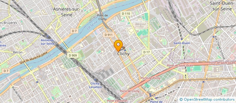 localisation de l'entreprise SAS MP JAURES  à CLICHY