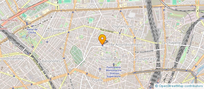 localisation de l'entreprise SAS MP LAMARCK  PARIS