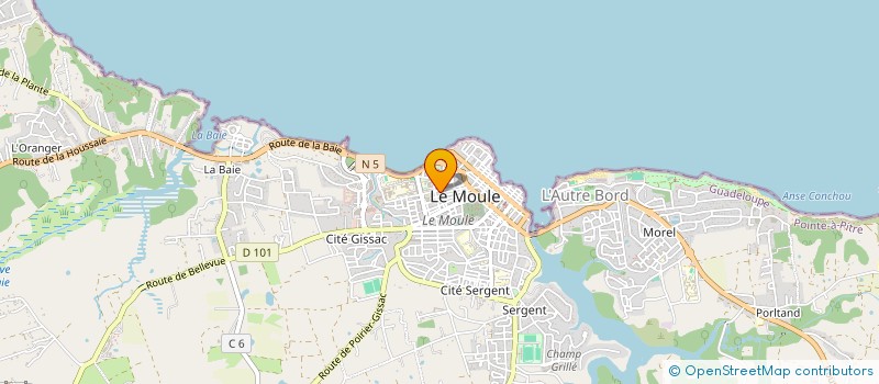 localisation de l'entreprise SAS MRS BEAUTY à LE MOULE