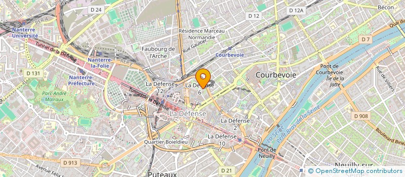 localisation de l'entreprise SAS MS FRANCE à COURBEVOIE