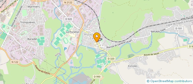 localisation de l'entreprise SAS MSCOYL à ARPAJON-SUR-CERE