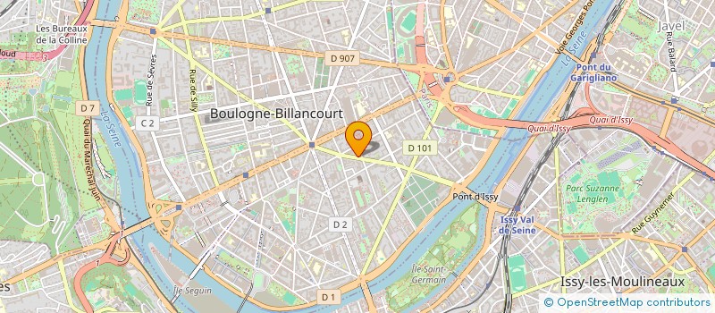 localisation de l'entreprise SAS MSK 64  BOULOGNE-BILLANCOURT