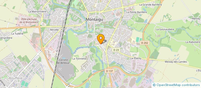 localisation de l'entreprise SAS MSP MONTAIGU  MONTAIGU-VENDEE
