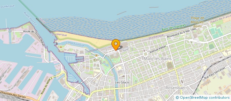 localisation de l'entreprise SAS MSV à DUNKERQUE