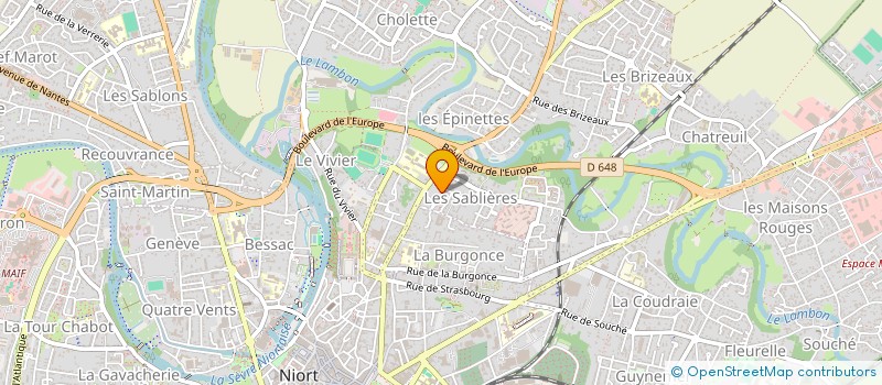 localisation de l'entreprise SAS MULLER DIAG à NIORT