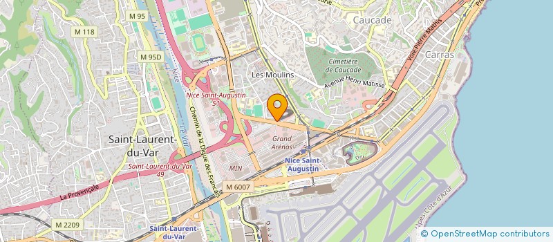 localisation de l'entreprise SAS MULTIBAT à NICE