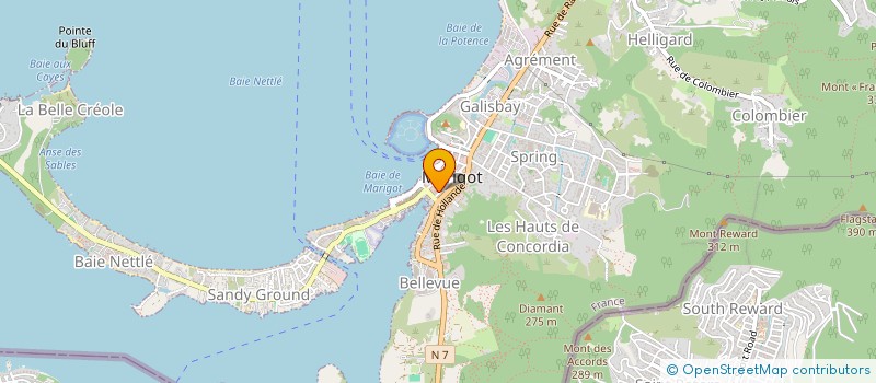 localisation de l'entreprise SAS MULTICARAIBES  SAINT MARTIN