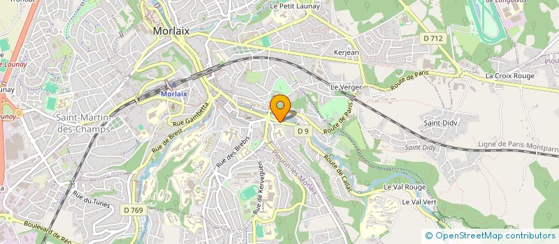 localisation de l'entreprise SAS MUS'IRIS  MORLAIX