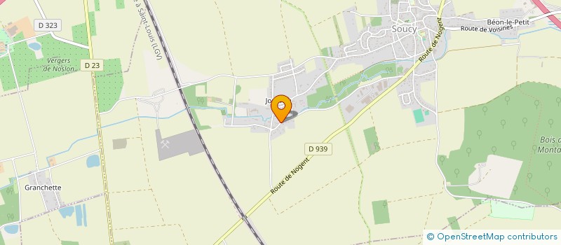 localisation de l'entreprise SAS MV GROUP  SOUCY