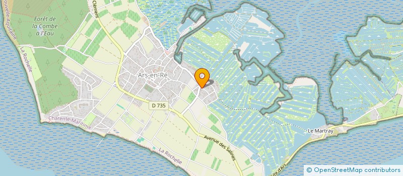 localisation de l'entreprise SAS MYA  ARS-EN-RE