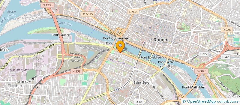 localisation de l'entreprise SAS N'ASA TRANSPORT  ROUEN