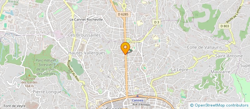 localisation de l'entreprise SAS N.M  CANNES