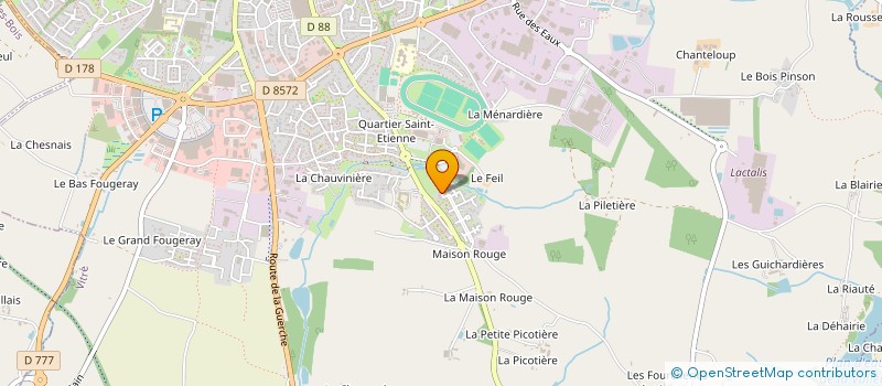 localisation de l'entreprise SAS NALI  VITRE