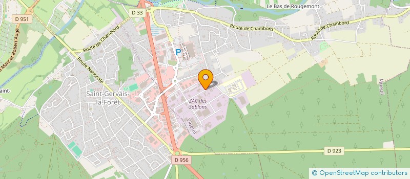 localisation de l'entreprise SAS NANDIN à VINEUIL