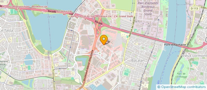 localisation de l'entreprise SAS NAQ BASKET INVEST  BORDEAUX