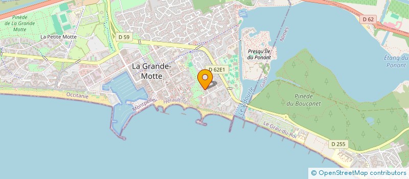 localisation de l'entreprise SAS NASSAU  LA GRANDE-MOTTE