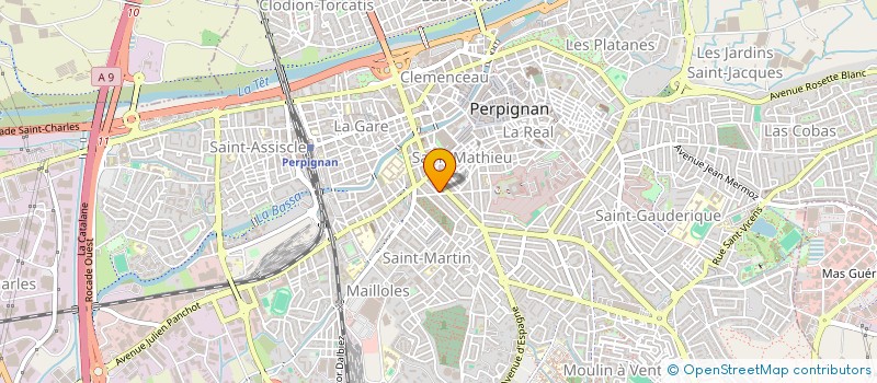 localisation de l'entreprise SAS NATHALEX  PERPIGNAN