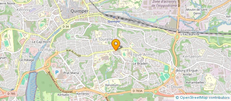 localisation de l'entreprise SAS NATURA SANAT à QUIMPER