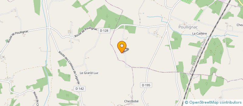 localisation de l'entreprise SAS NAULEAU  POULLIGNAC