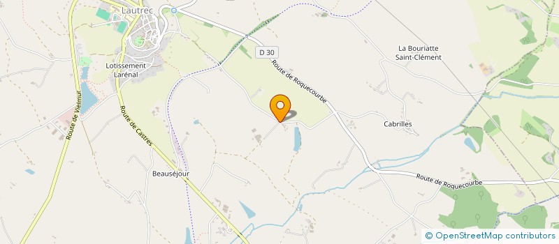 localisation de l'entreprise SAS NAUZES ENERGIE  LAUTREC