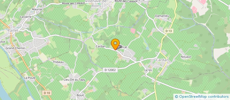 localisation de l'entreprise SAS NEGOCIANTS PARADIS  CARDAN