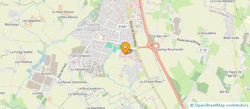 localisation de l'entreprise SAS NELOS  LA CHAPELLE-DES-FOUGERETZ