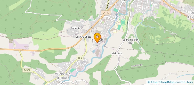 localisation de l'entreprise SAS NESTOR à VILLENEUVE D'OLMES