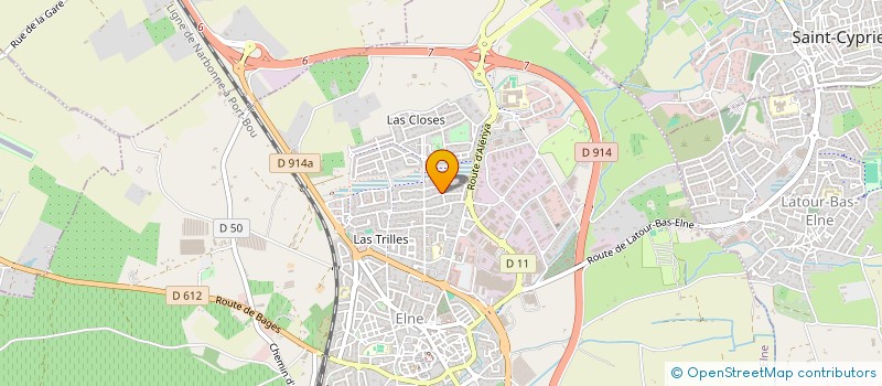localisation de l'entreprise SAS NET VITRES à ELNE