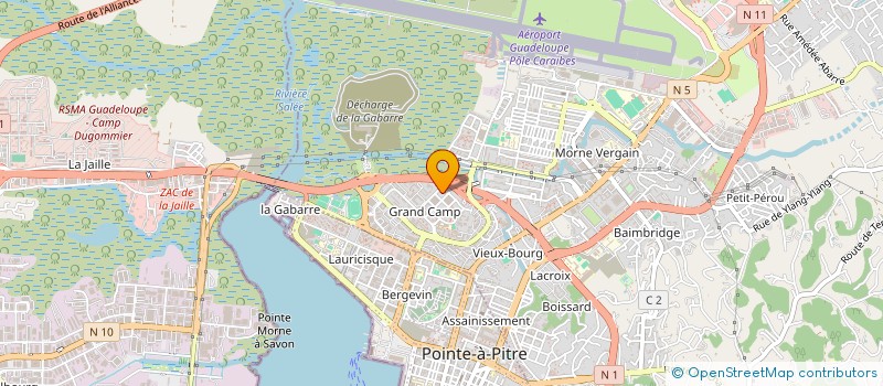 localisation de l'entreprise SAS NETTOYAGE & CO à LES ABYMES