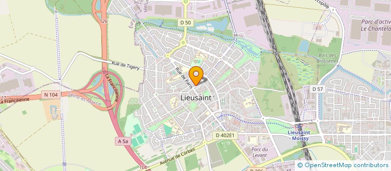 localisation de l'entreprise SAS NEW DRIVER  LIEUSAINT