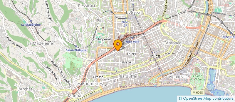 localisation de l'entreprise SAS NF à NICE