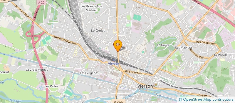 localisation de l'entreprise SAS NF VIERZON  VIERZON