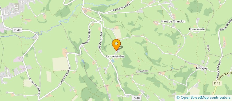 localisation de l'entreprise SAS NFL GITE VALVERT  CHANDON