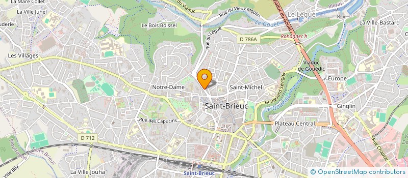 localisation de l'entreprise SAS NIGHTBAR à SAINT-BRIEUC
