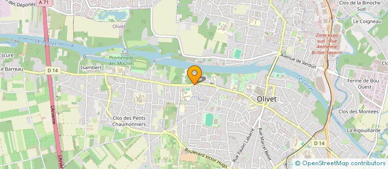 localisation de l'entreprise SAS NINES à OLIVET