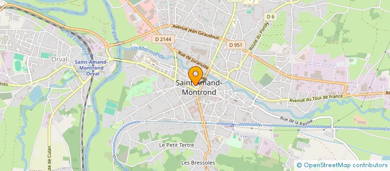 localisation de l'entreprise SAS NIPAS  SAINT-AMAND-MONTROND